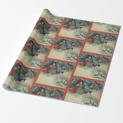 Vintage Russian Winter Scene Wrapping Paper