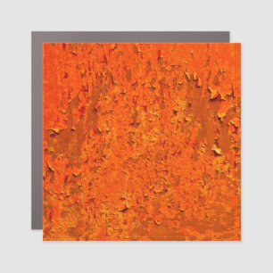 Vintage Rust: Old Textured Surface Car Magnet