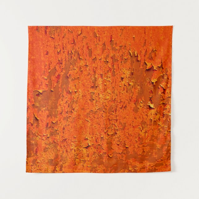 Vintage Rust: Old Textured Surface Tapestry (Front)
