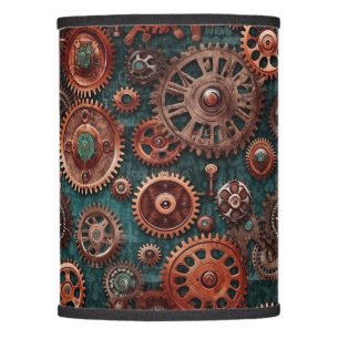 Vintage rust steampunk lamp shade
