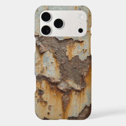 Vintage Rusted Steel Patina Industrial Texture iPhone 17 Pro Max Case