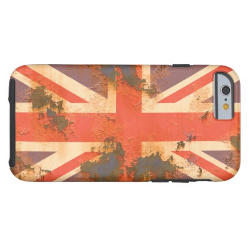 Vintage Rusted United Kingdom Flag Tough iPhone 6 Case