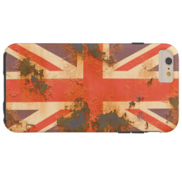 Vintage Rusted United Kingdom Flag Tough iPhone 6 Plus Case