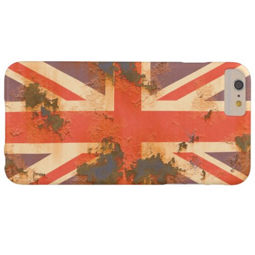 Vintage Rusted United Kingdom Flag Barely There iPhone 6 Plus Case