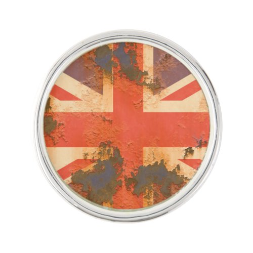 Vintage Rusted United Kingdom Flag Pin