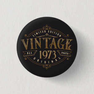 Vintage Rustic 1973 Button