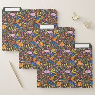 Vintage Rustic Autumn Fall Botanical Garden  File Folder