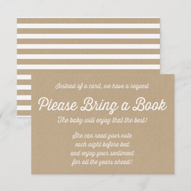 Vintage Rustic Baby Shower Gift Card (Front/Back)