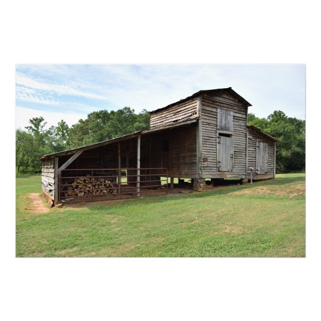Vintage rustic barn shed photo print (Front)