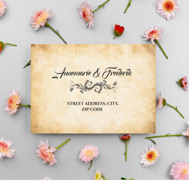 Vintage Rustic Black Flourish Envelope (Creator Uploaded)