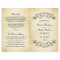 Vintage Rustic Black Wedding Programs