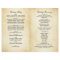 Vintage Rustic Black Wedding Programs