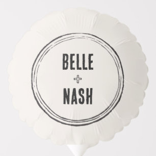 Vintage Rustic Boho Wedding Balloon