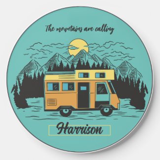 Vintage Rustic Camping and Hiking RV Road Trip