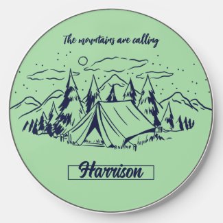 Vintage Rustic Camping and Hiking Travel Adventure