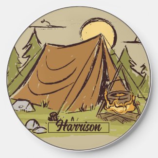 Vintage Rustic Camping Hiking Outdoor Adventure