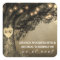 Vintage Rustic Carved Oak Wedding Favor Stickers