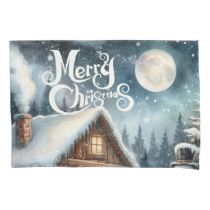 Vintage/Rustic Christmas Pillow Case