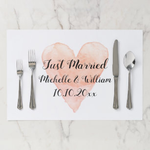 Wedding Placemats Zazzle