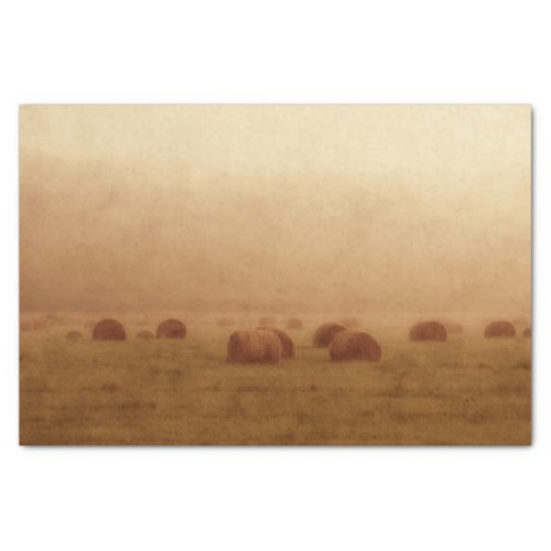 Vintage Rustic Country Farmhouse Hay Bales Tissue Paper