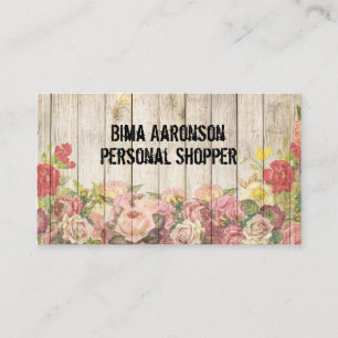 Vintage Rustic Country Fence Business Cards