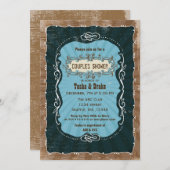 vintage rustic Couples Baby Shower Invites (Front/Back)