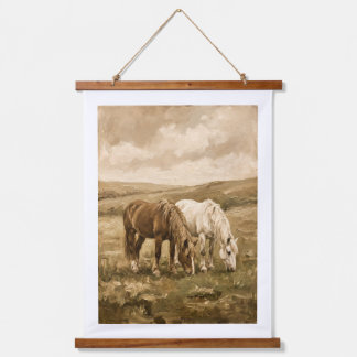 Vintage Rustic Farmhouse Landscape Oil Painting Hanging Tapestry