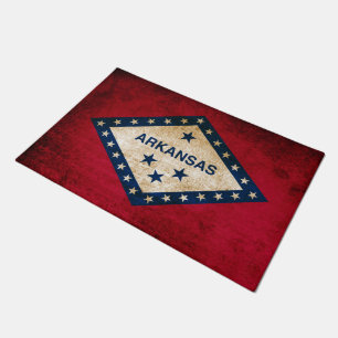 Vintage Rustic Flag of Arkansas Doormat
