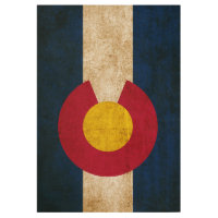 Vintage Rustic Flag of Colorado Wood Poster