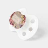 Vintage Rustic Floral Pacifier (Front Right)