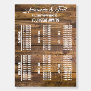 Vintage Rustic Flourish Parchment Wedding Poster