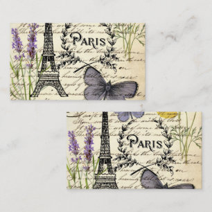 vintage rustic french eiffel tower Paris Party Note Card