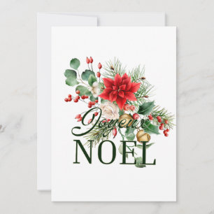 Vintage Rustic French Joyeux Noel Invitation