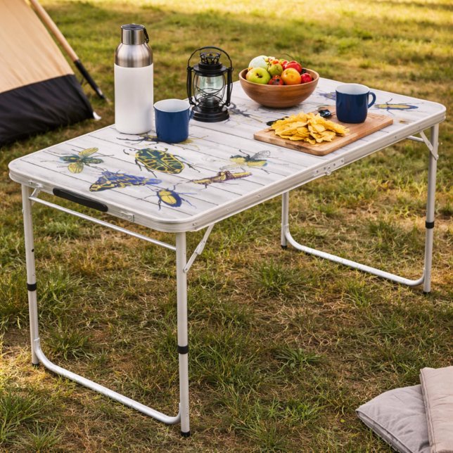 Vintage Rustic Funny Insect Botanical Folding  Beer Pong Table (Creator Uploaded)