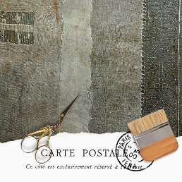 Vintage Rustic Gray Distressed Texture Decoupage  Tissue Paper