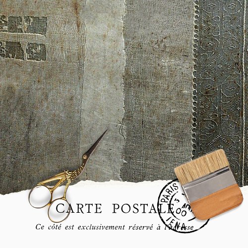 Vintage Rustic Gray Distressed Texture Decoupage  Tissue Paper
