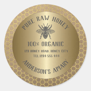 Honey Jar Stickers | Print Custom Stickers | Zazzle