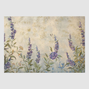 Vintage Rustic Lavender Watercolor Decoupage Tissue Paper