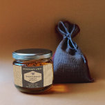 Vintage Rustic Linen Honey Bee Honey Jar Label at Zazzle