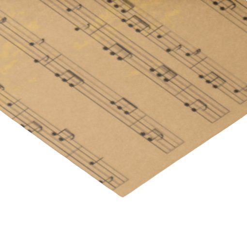 Vintage Rustic Music-Sheet Tissue Paper | Zazzle