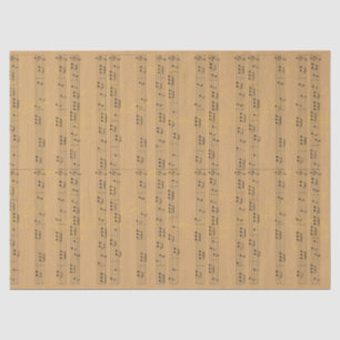 Vintage Rustic Music-Sheet Tissue Paper