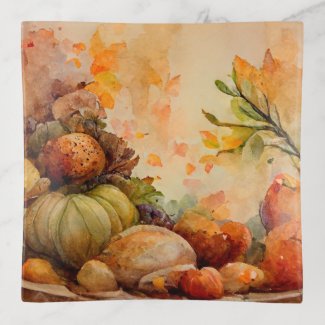 Vintage Rustic Orange Fall Pumpkins