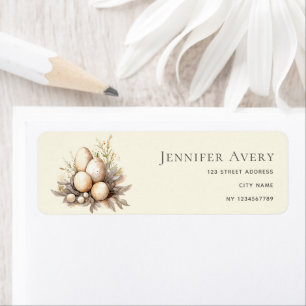 Vintage Rustic Personalized Easter Label