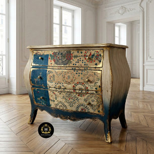 Vintage Rustic Quilt Pattern Furniture Decoupage Tissue Paper