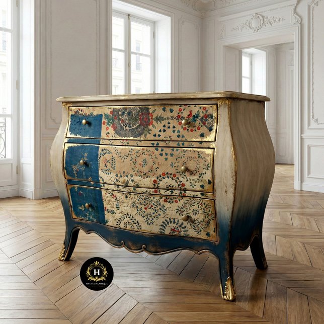 Vintage Rustic Quilt Pattern Furniture Decoupage Tissue Paper (Creator Uploaded)