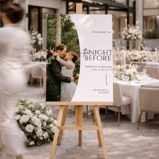 Vintage Rustic Rehearsal Dinner Welcome Sign