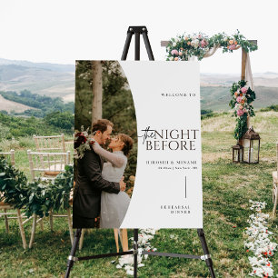 Vintage Rustic Rehearsal Dinner Welcome Sign