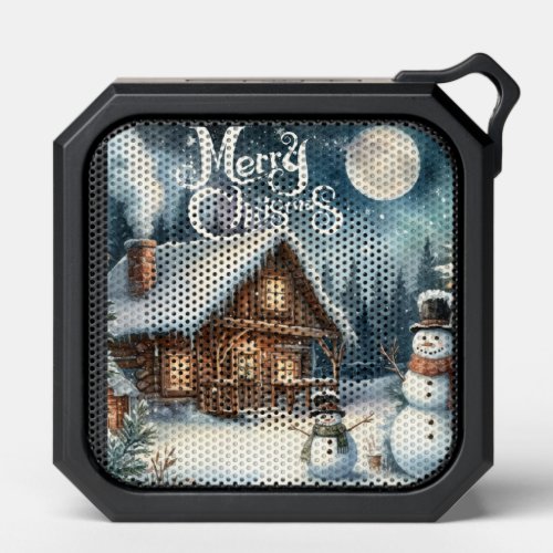 VintageRusticSnowmanChristmas Bluetooth Speaker