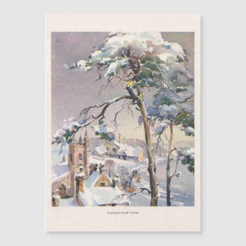 Vintage Rustic Snowy Winter Chistmas Village