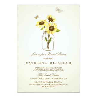 sunflower bridal shower invitations